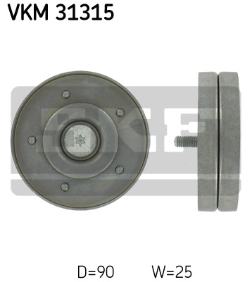 Vratná/vodiaca kladka rebrovaného klinového remeňa SKF (VKM 31315)